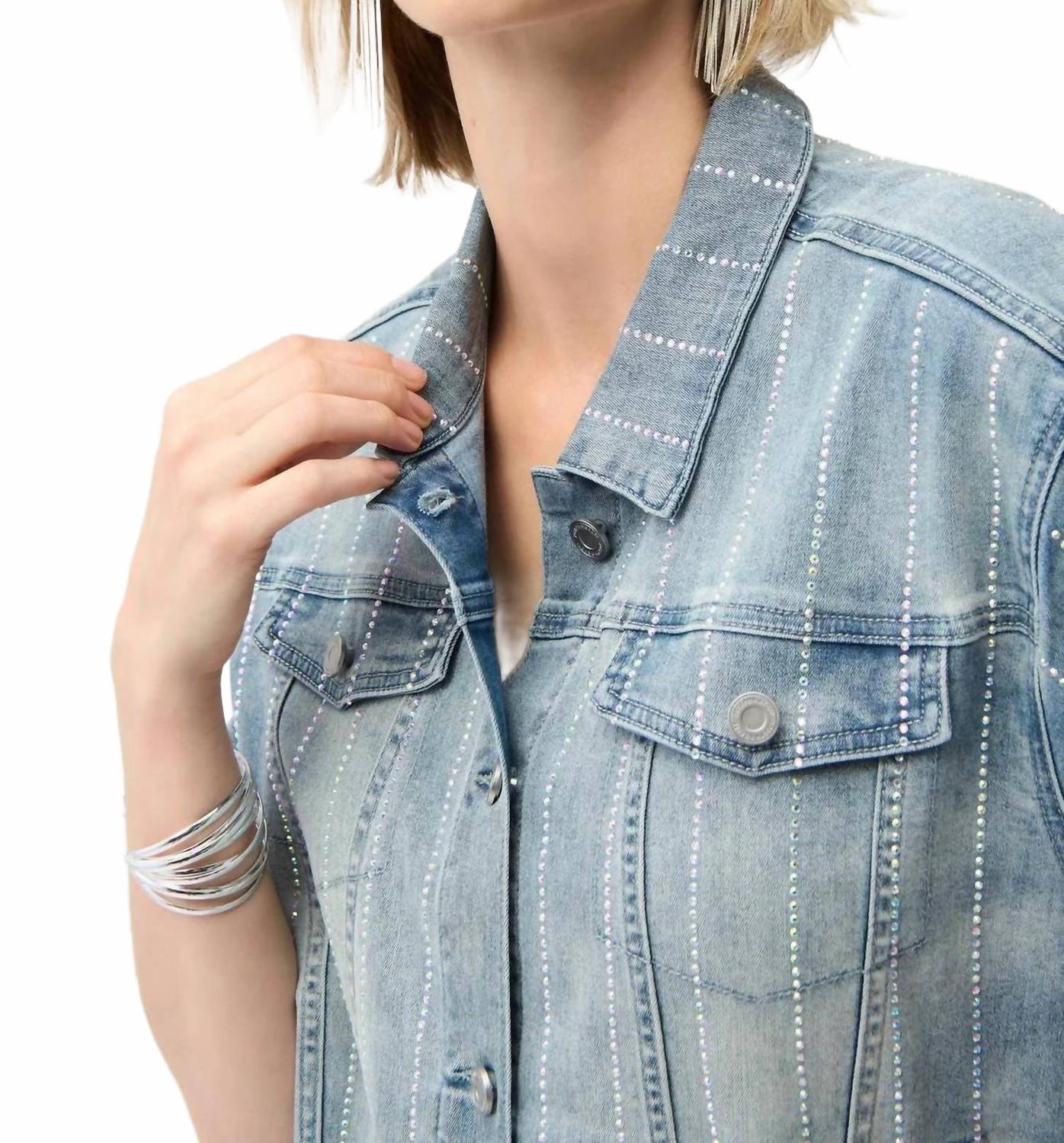 Chaqueta de mezclilla color azul