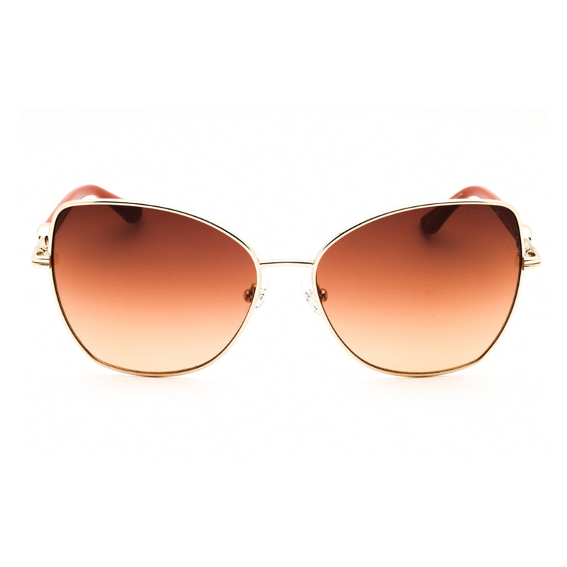 Gafas color café y dorado