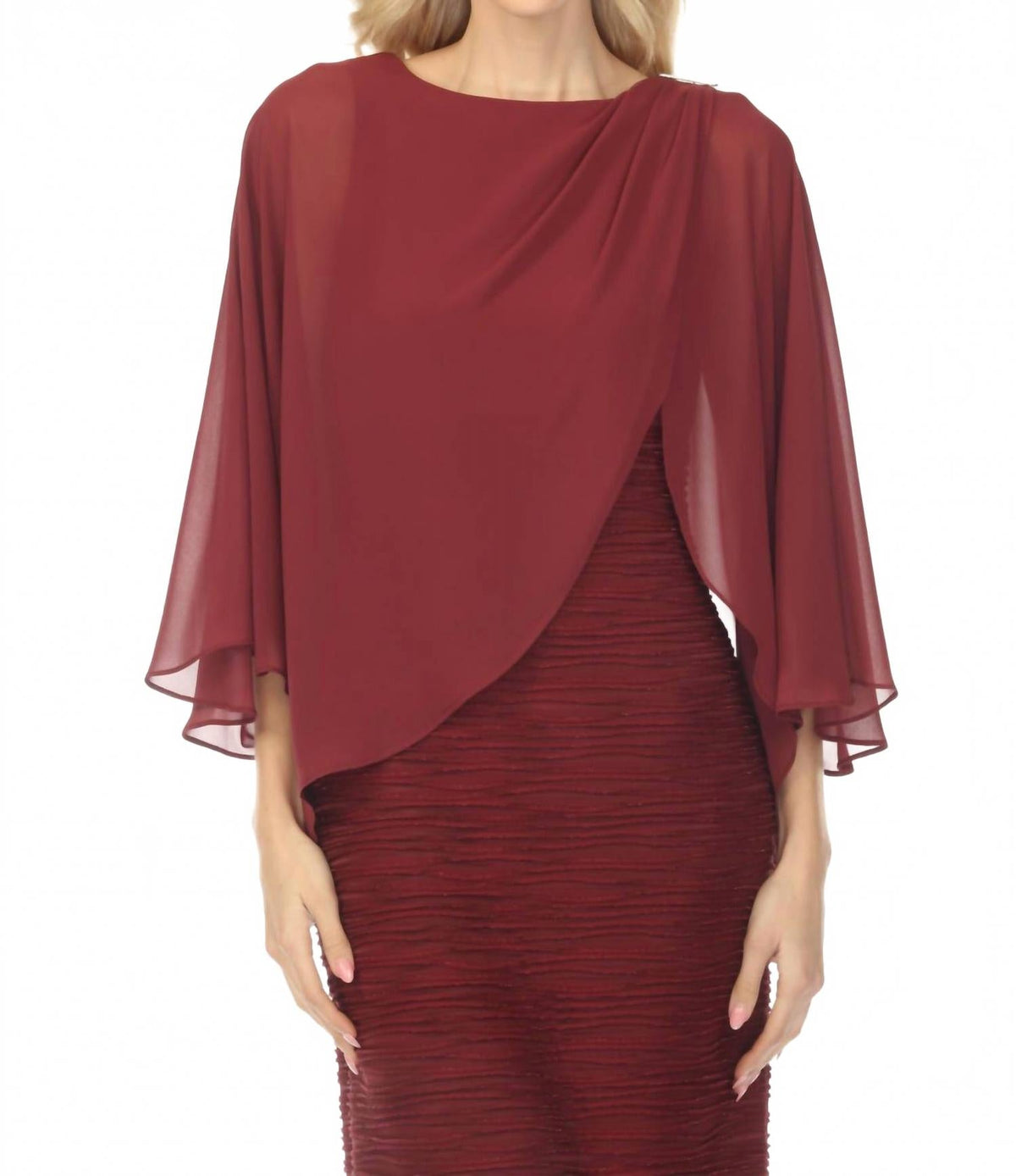Vestido de gasa largo