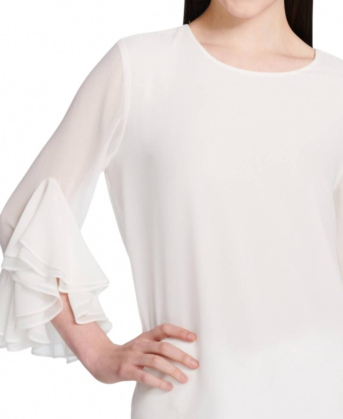Top color blanco