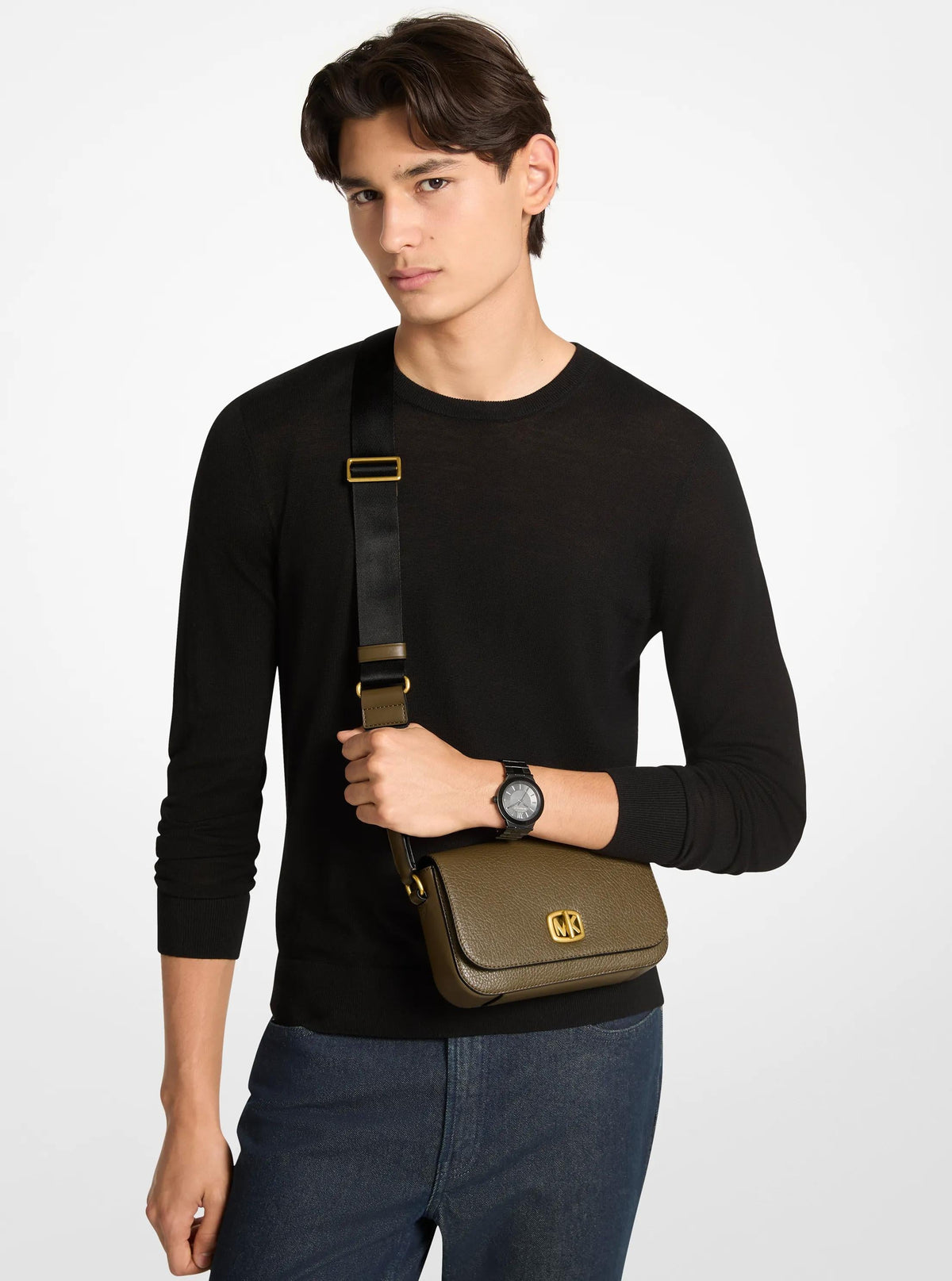 Bolso cruzado de cuero