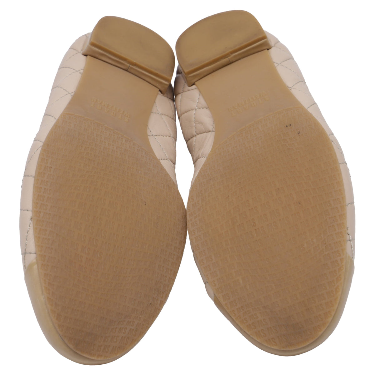 Baletas de cuero color beige