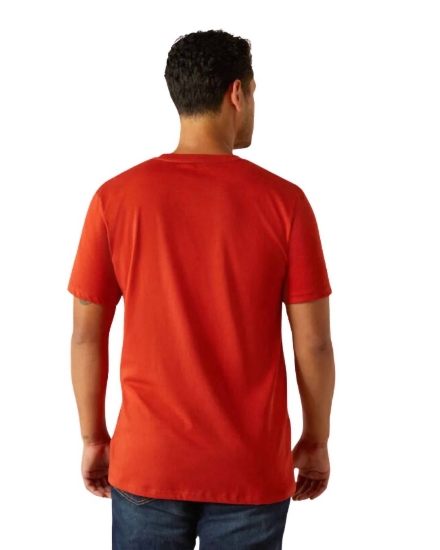 Camiseta con estampado color rojo