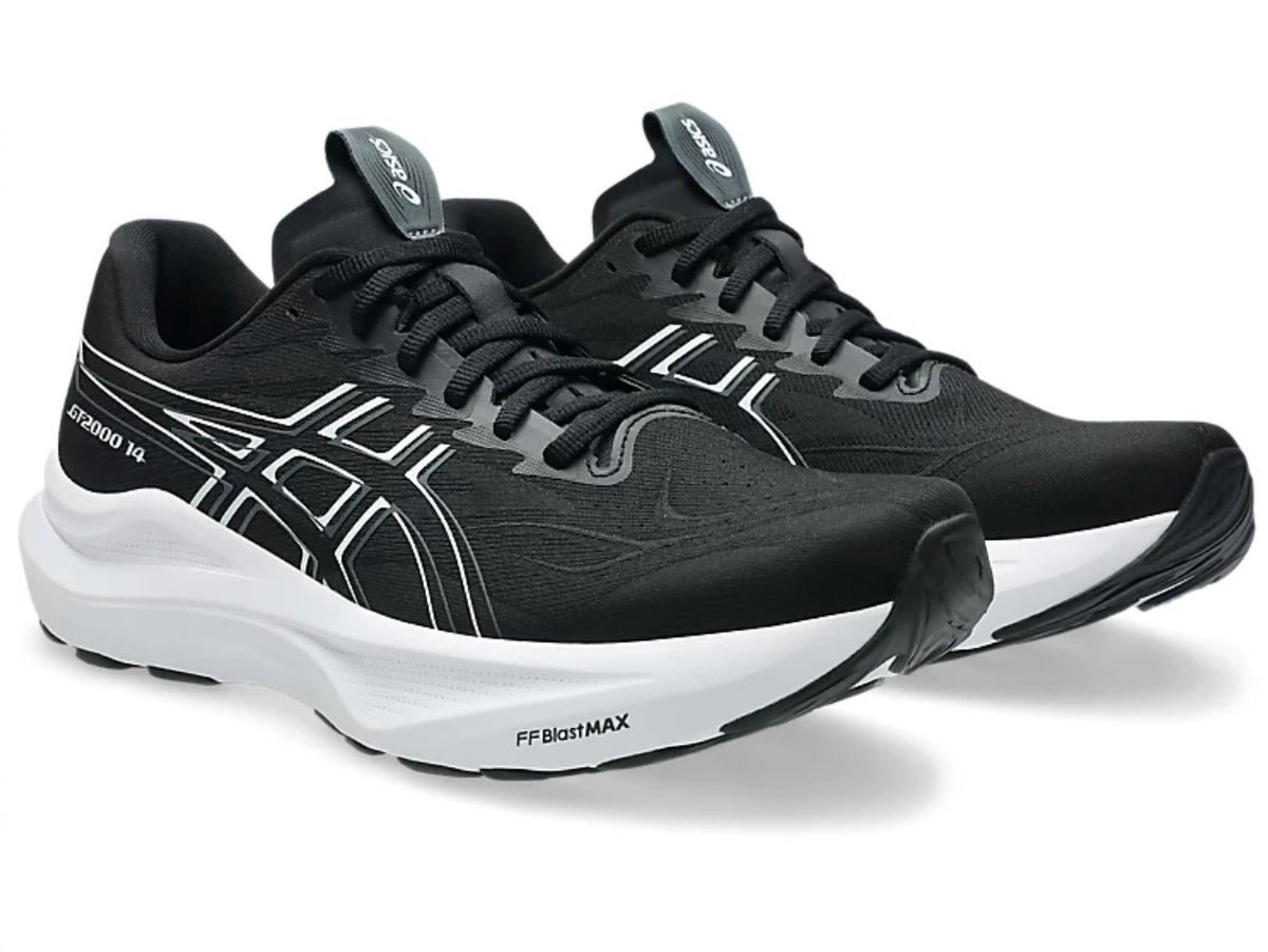 Tenis para correr de hombre color negro y blanco