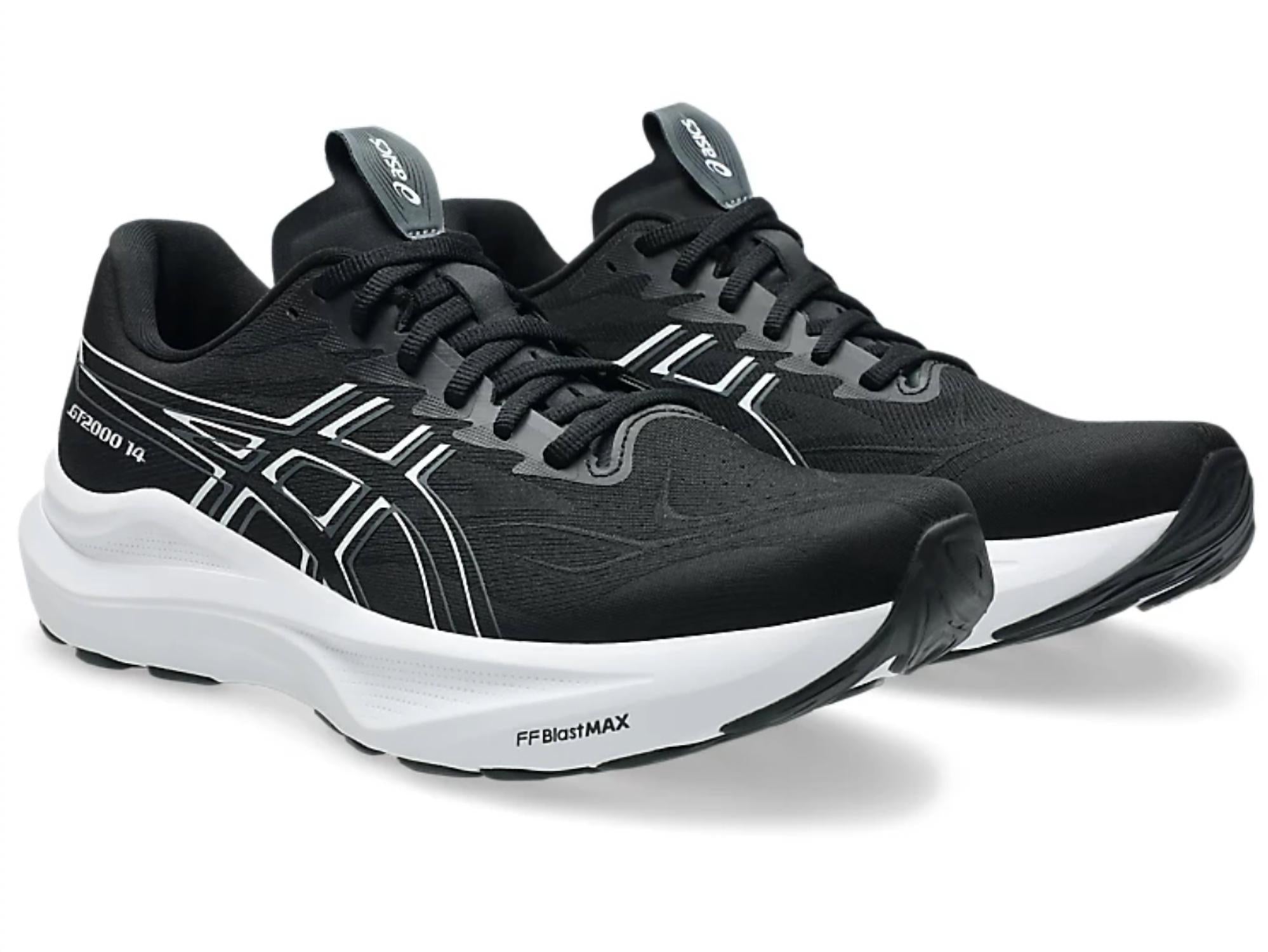 Tenis para correr de hombre color negro y blanco