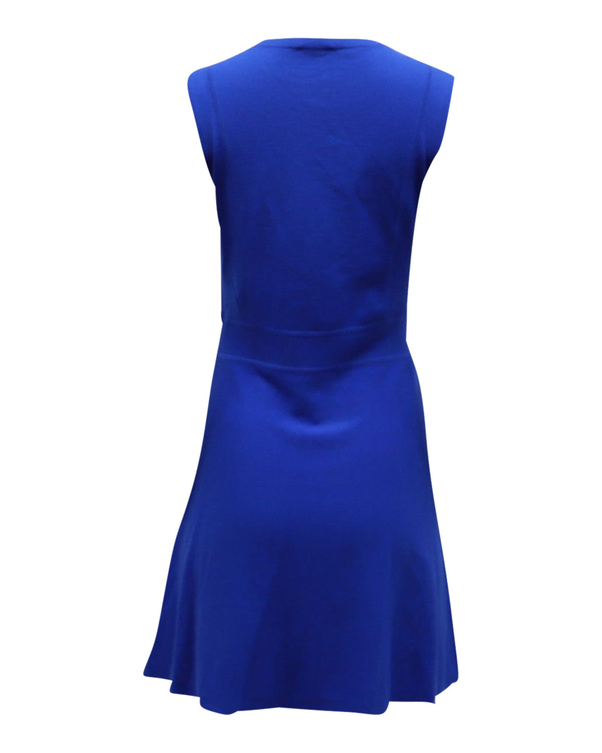 Vestido de lana corto sin mangas color azul