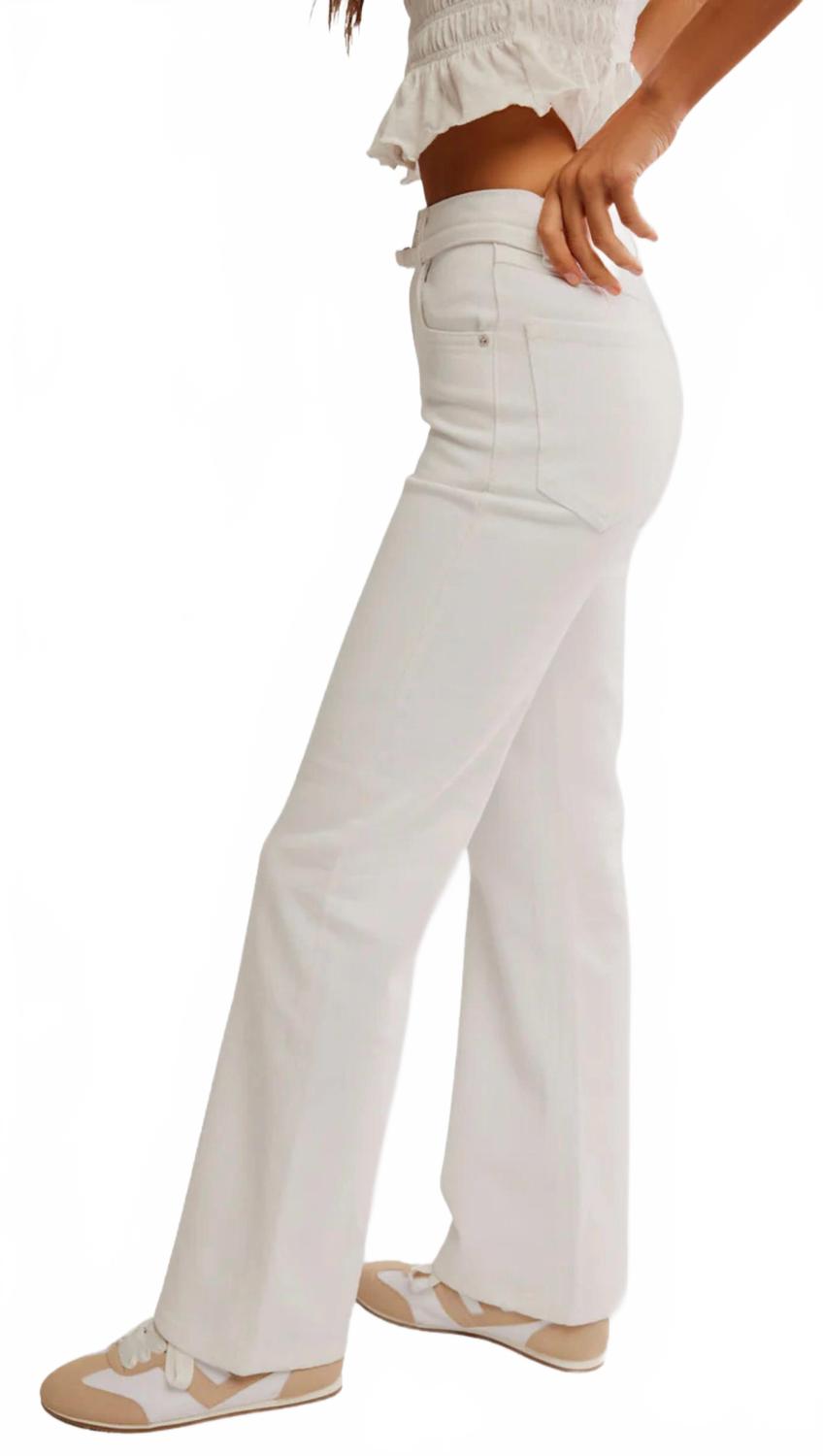 Jean color blanco