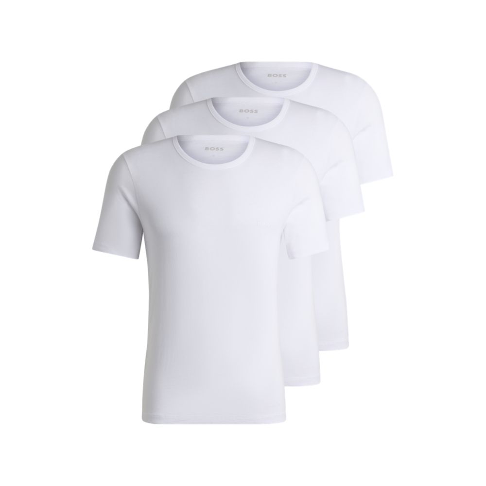 Camiseta (3 unidades) de algodón con bordado