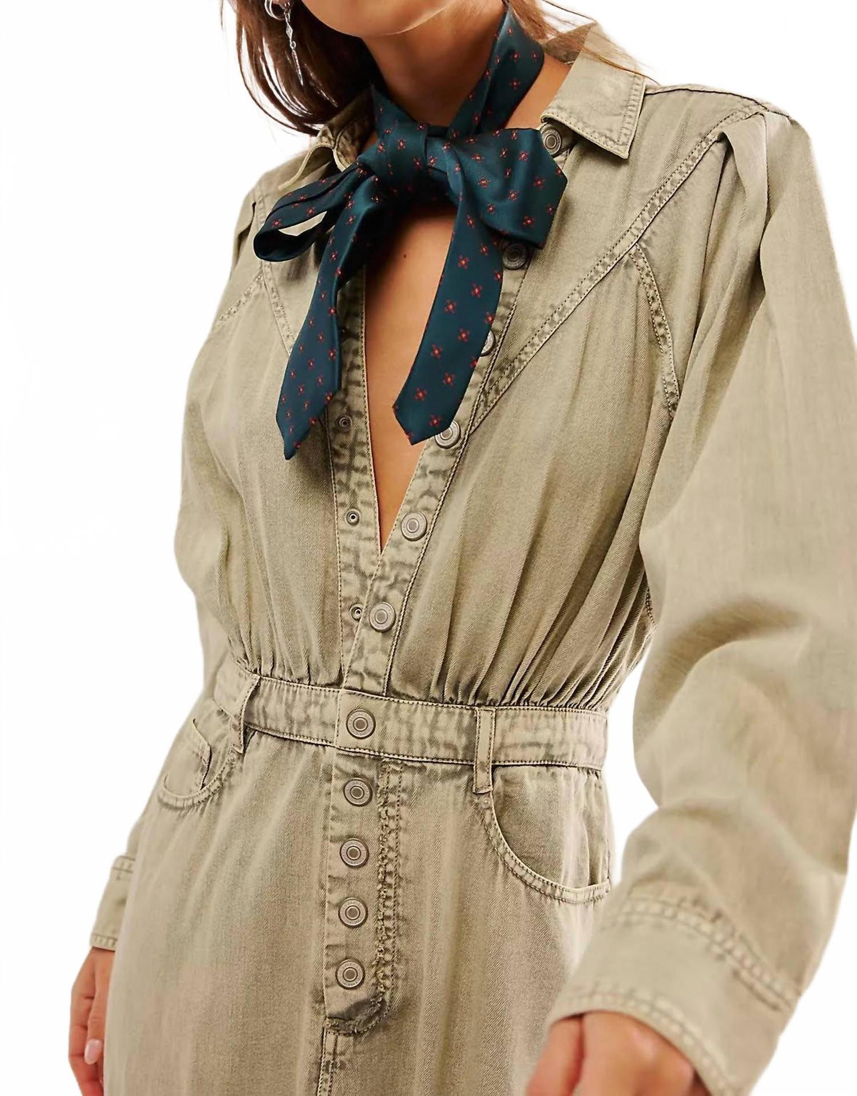Vestido de mezclilla midi