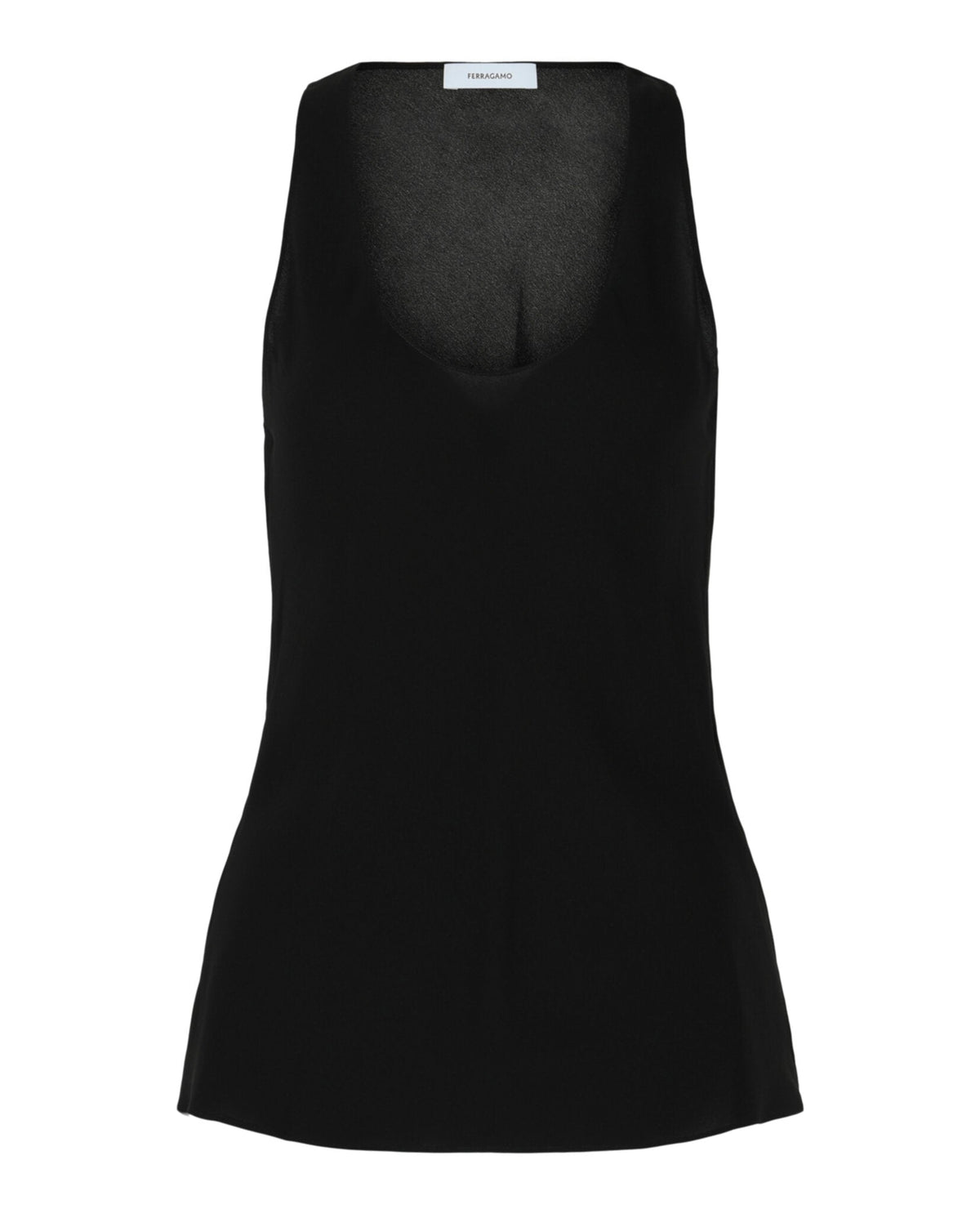 Camiseta sin mangas de seda