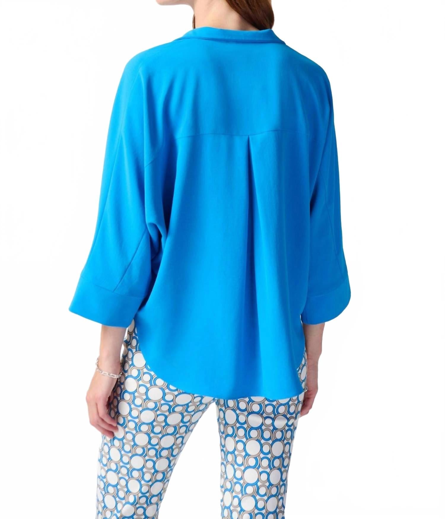 Top color azul