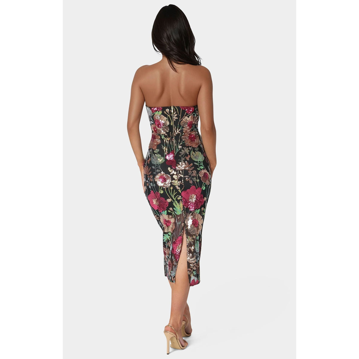 Vestido de mujer midi con lentejuelas