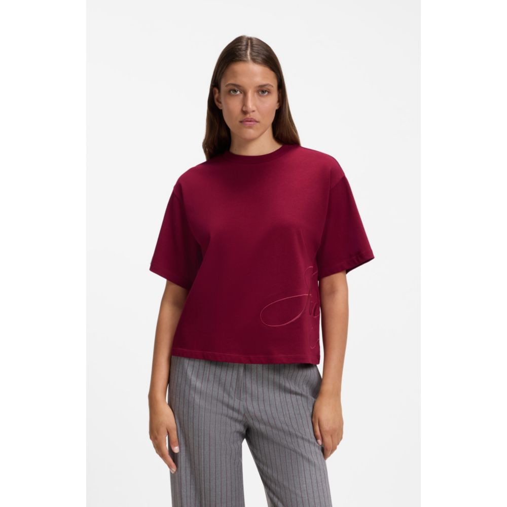 Camiseta de algodón de corte amplio