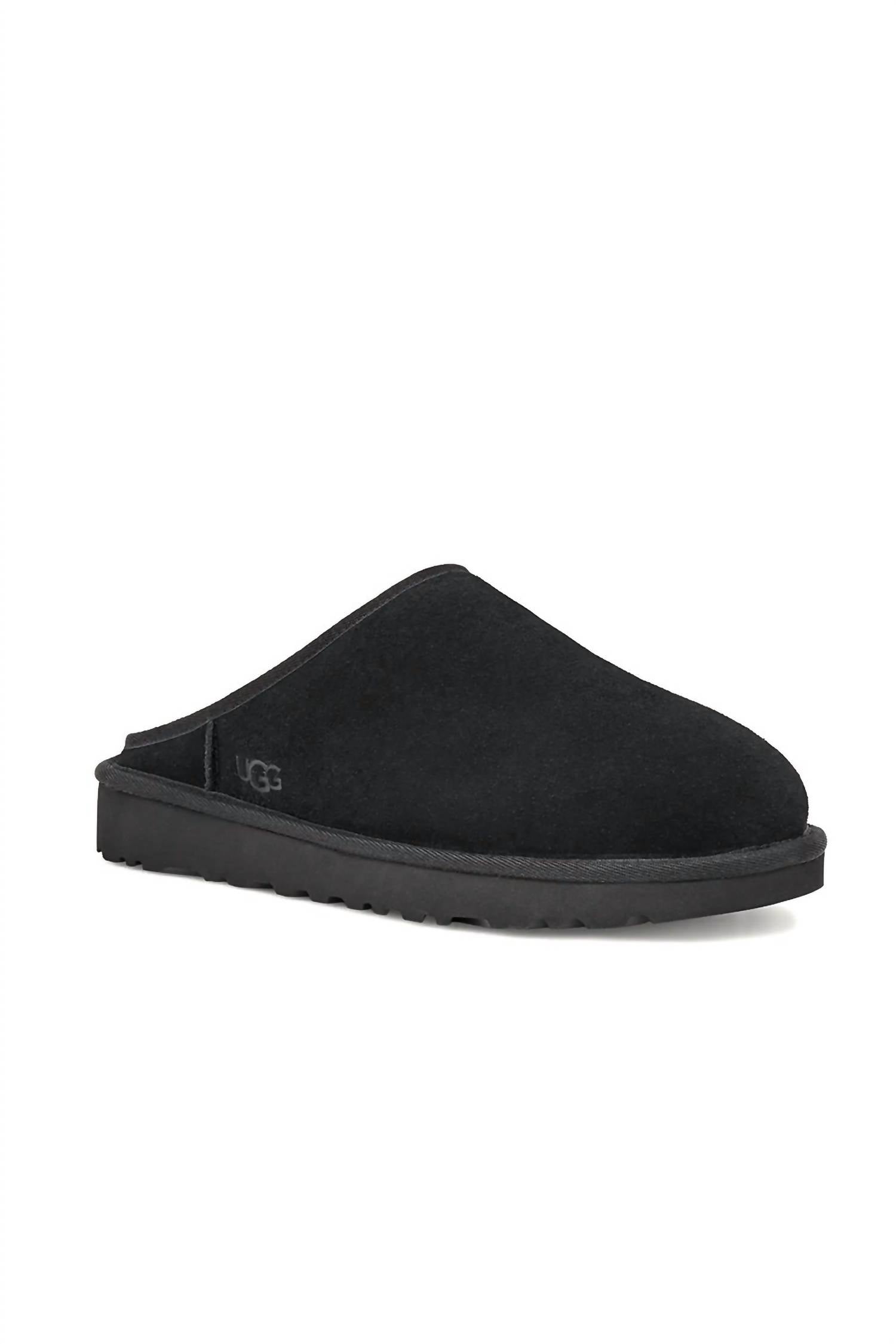 Pantuflas de hombre sin cordones color negro