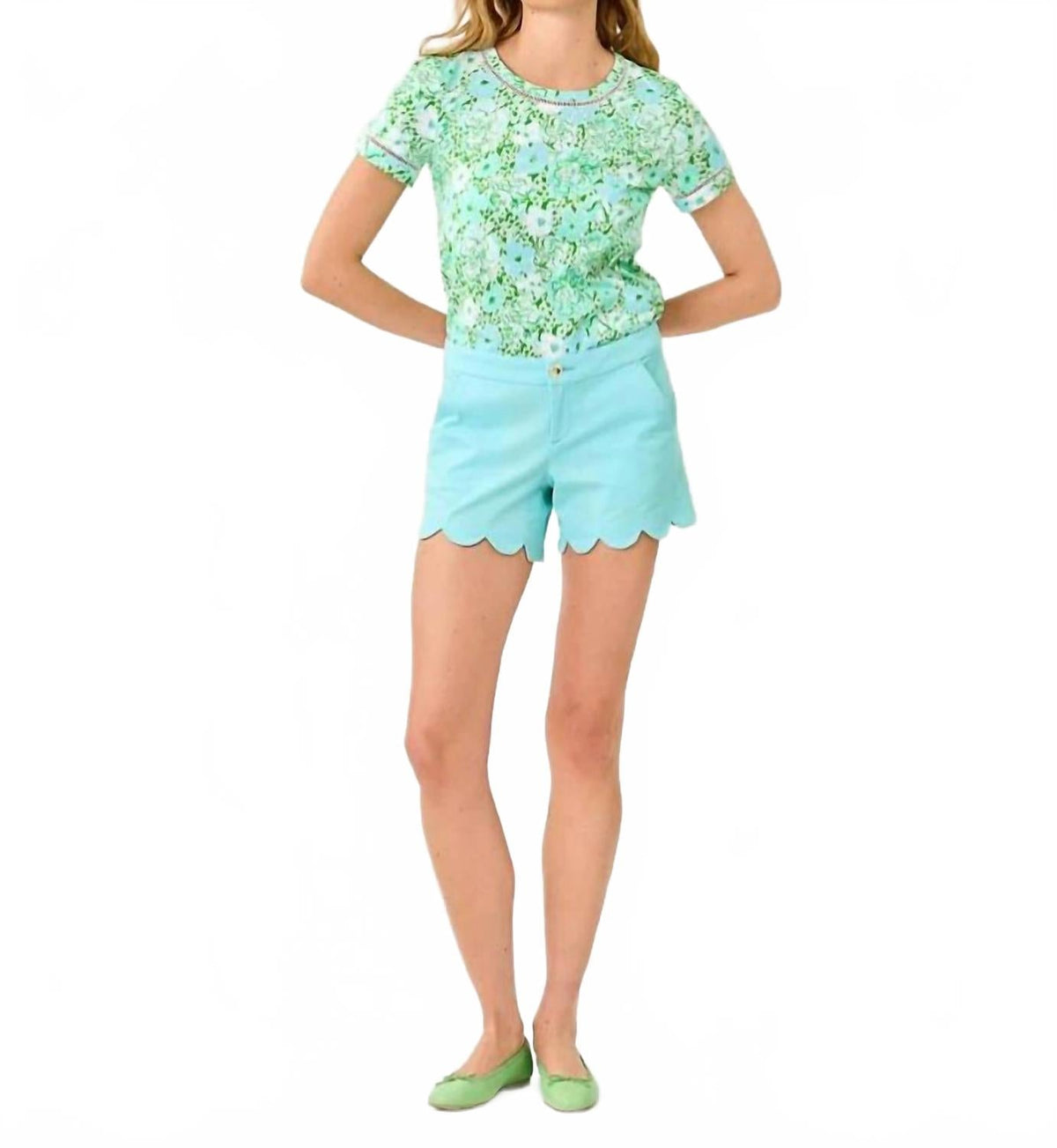 Short color azul