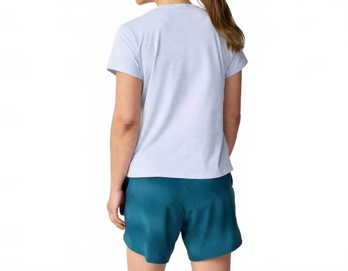 Camiseta de manga corta color azul