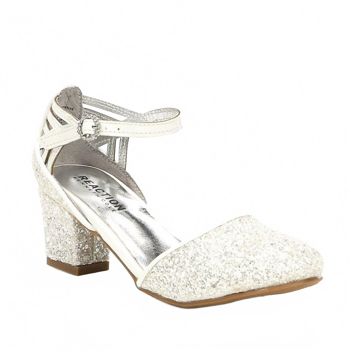 Tacones para niña color blanco