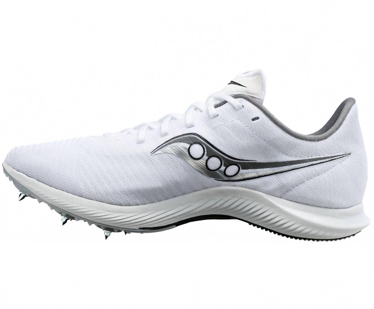 Zapatos de hombre color blanco y plateado