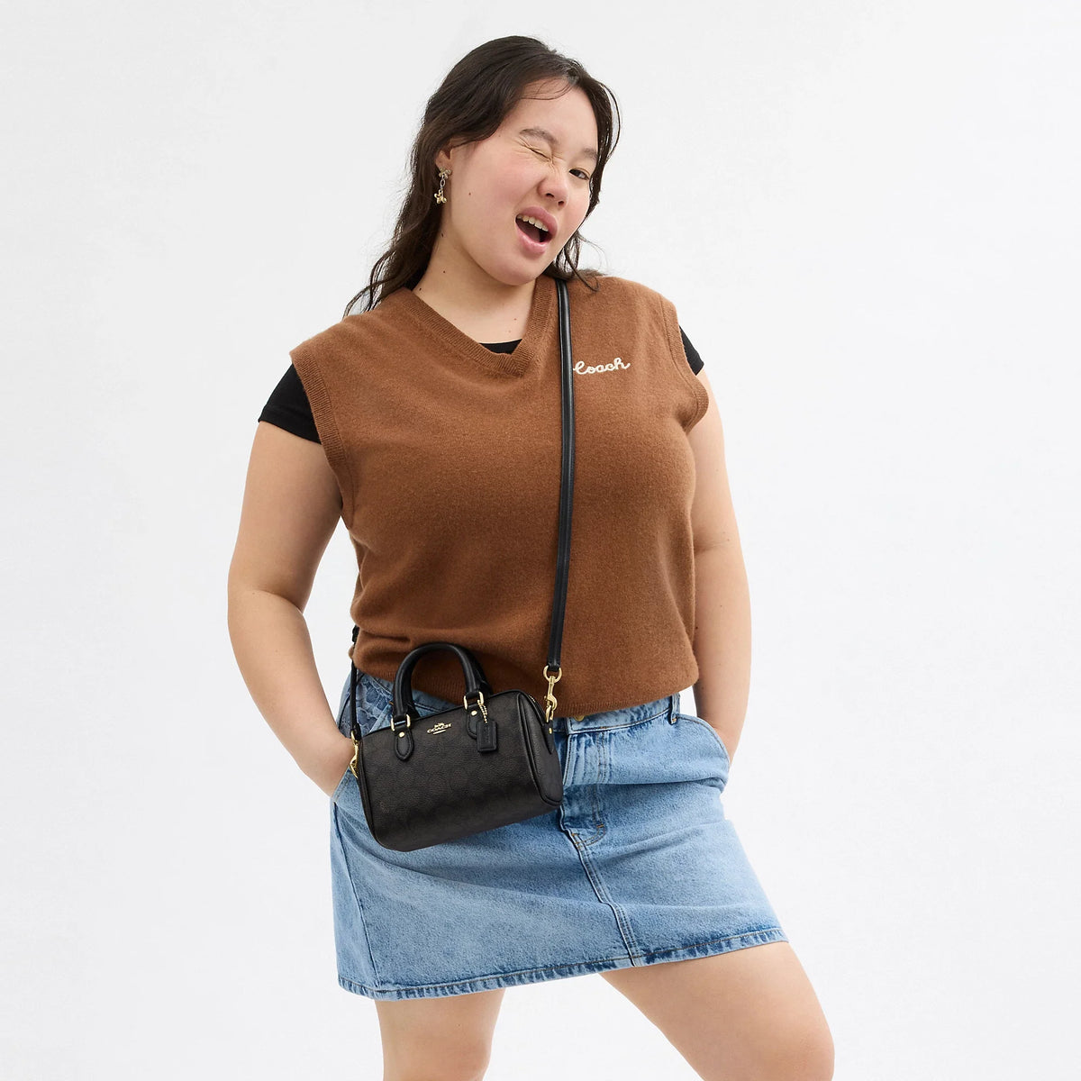 Bolso cruzado de lona