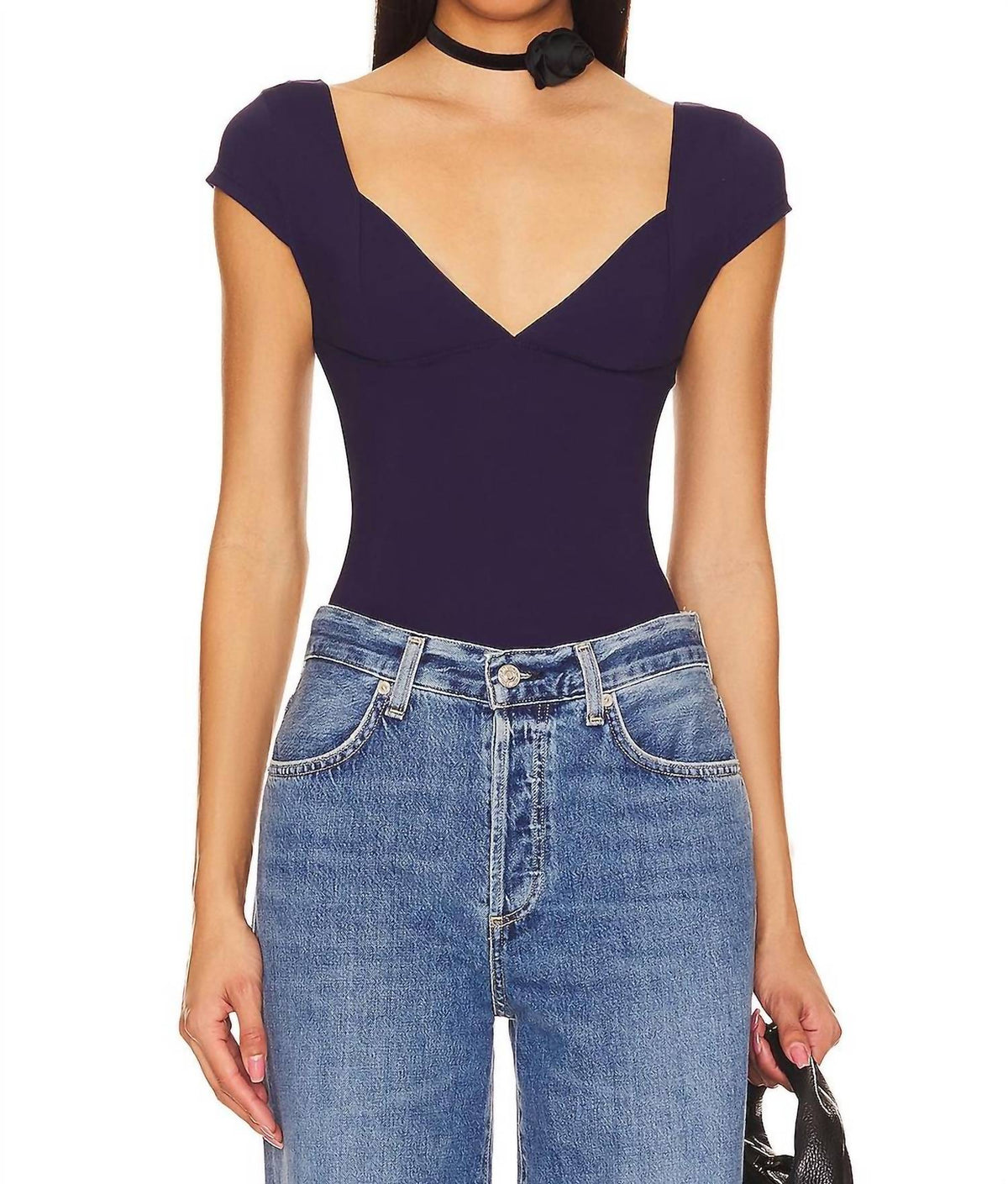 Camiseta sin mangas color azul