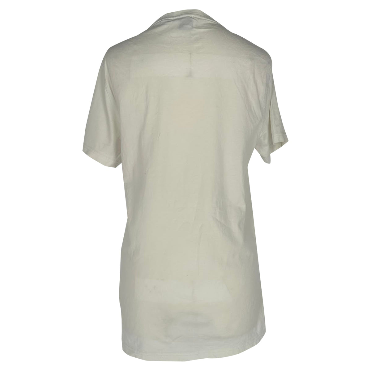Camiseta de algodón con bordado color blanco
