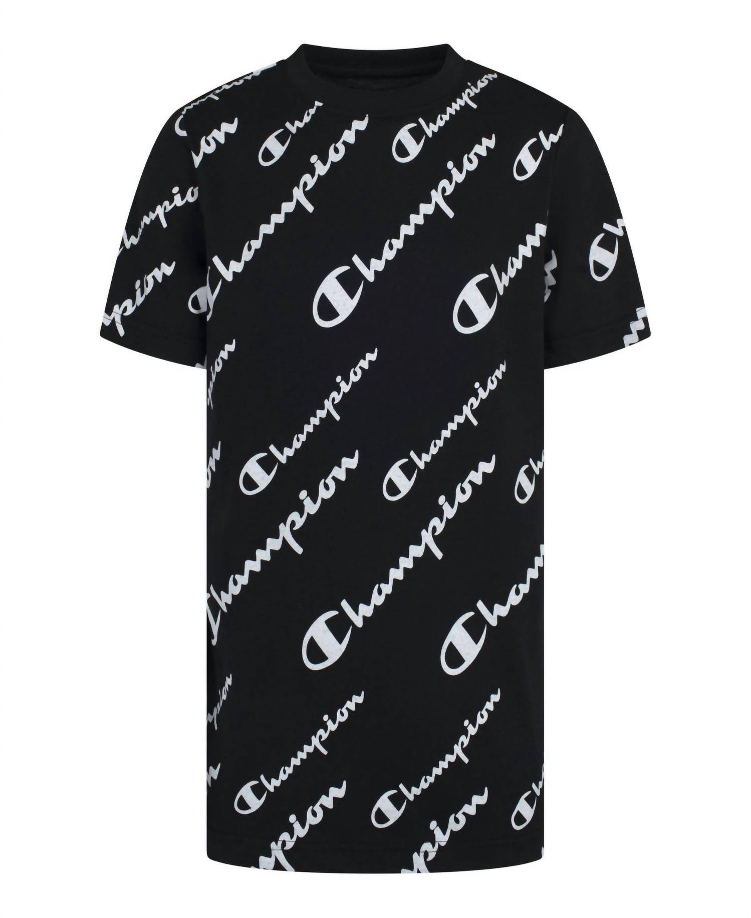 Camiseta para niño de manga corta color negro