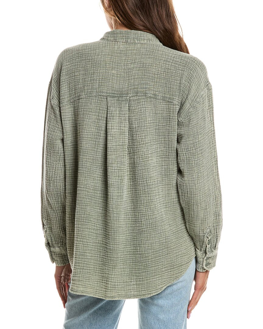 Splendid Camisa con Botones de Gasa