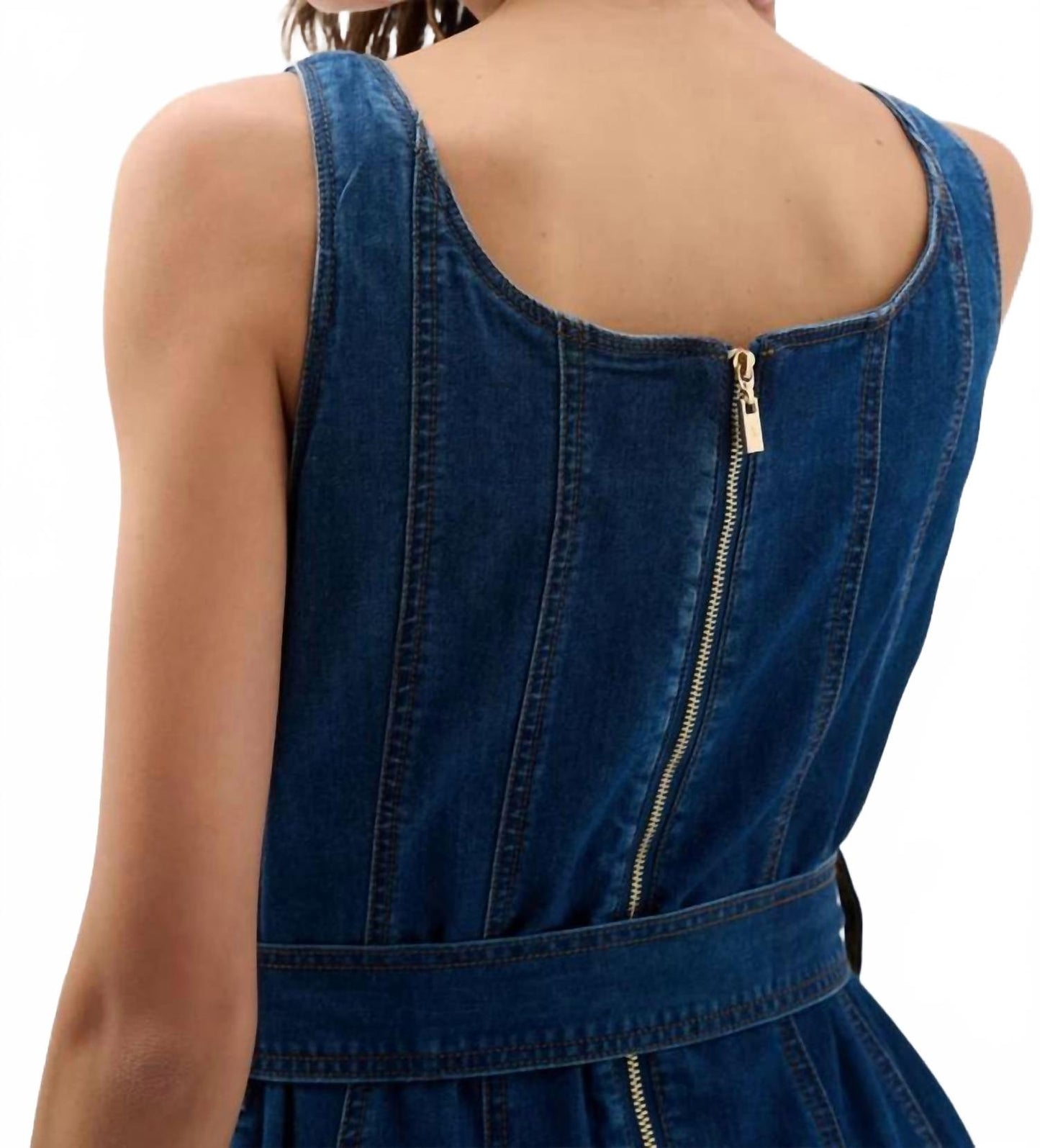 Vestido de mezclilla midi