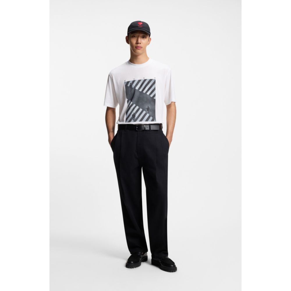 Camiseta de algodón con estampado