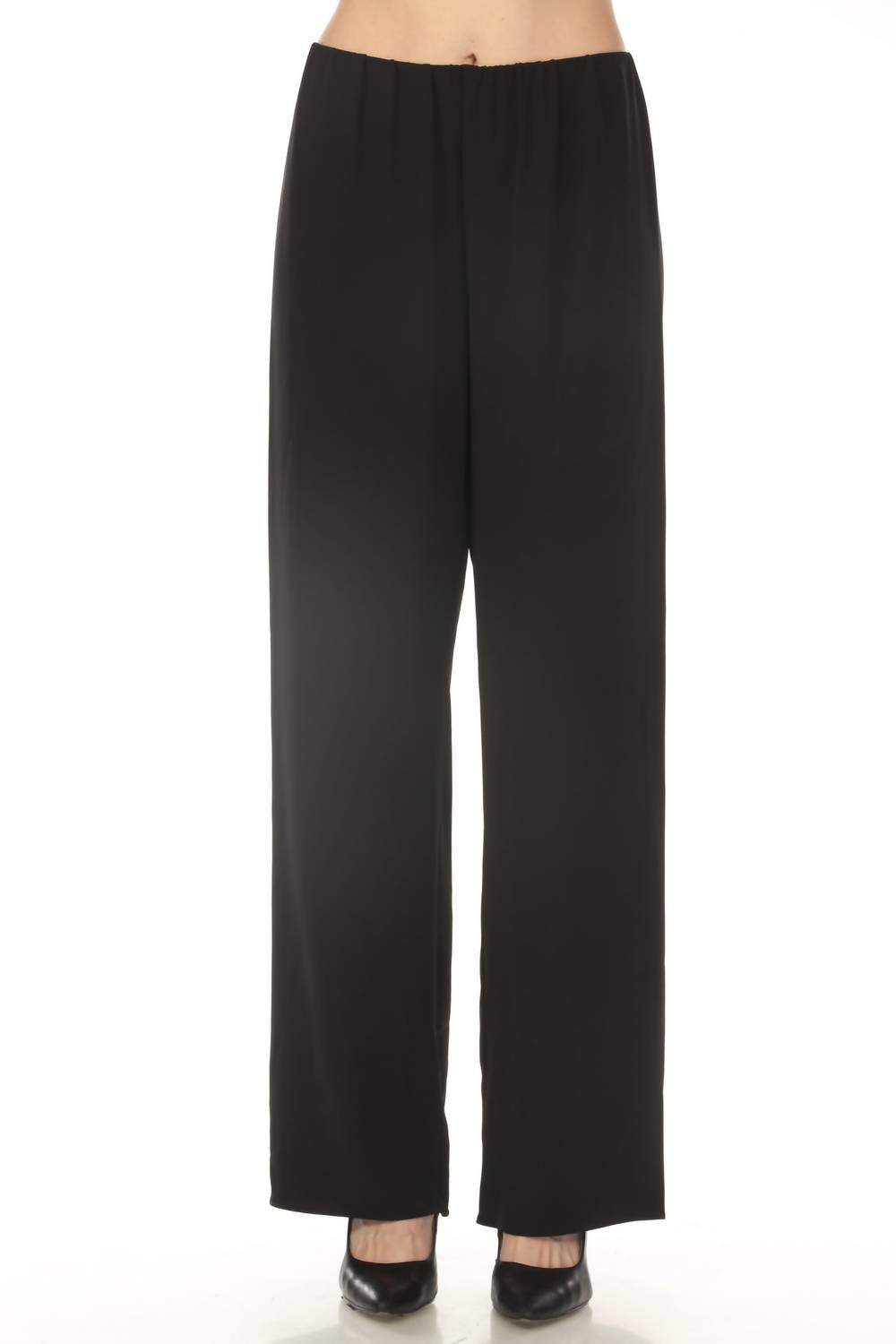 Pantalón de pierna ancha color negro