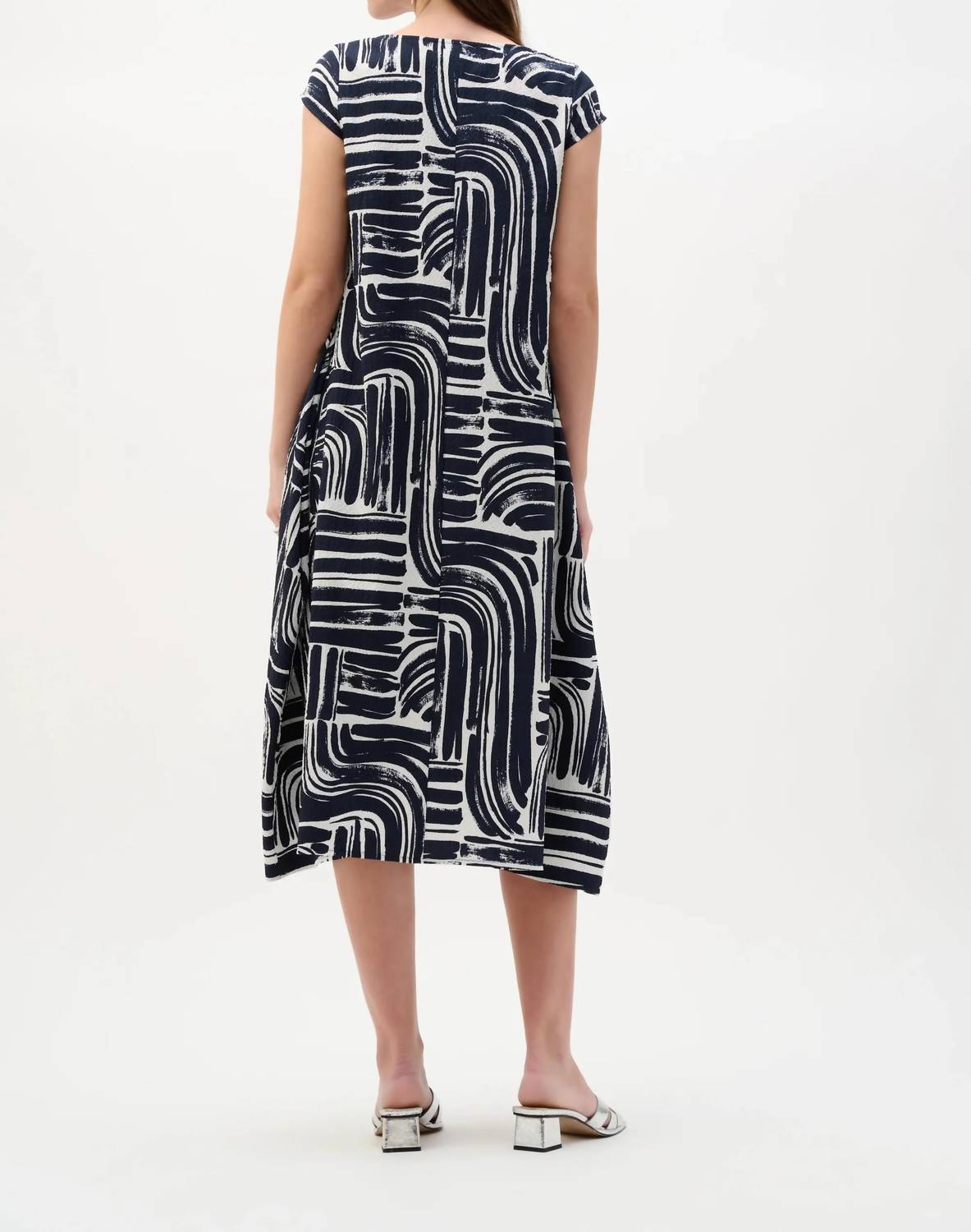 Vestido midi color azul