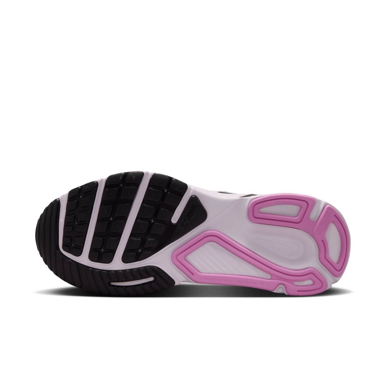 Tenis para correr de mujer color negro y blanco y plateado