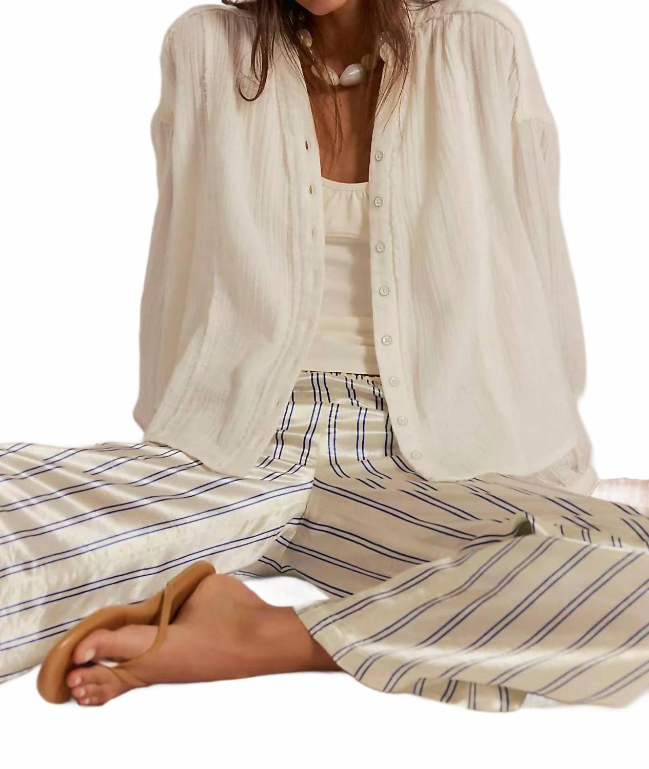 Camisa color marfil