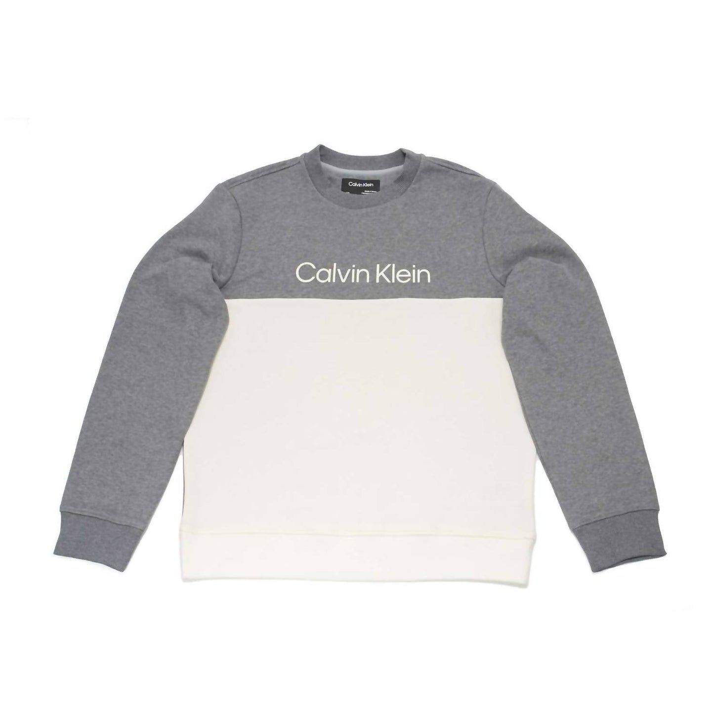 Buzo de hombre con cuello redondo color gris