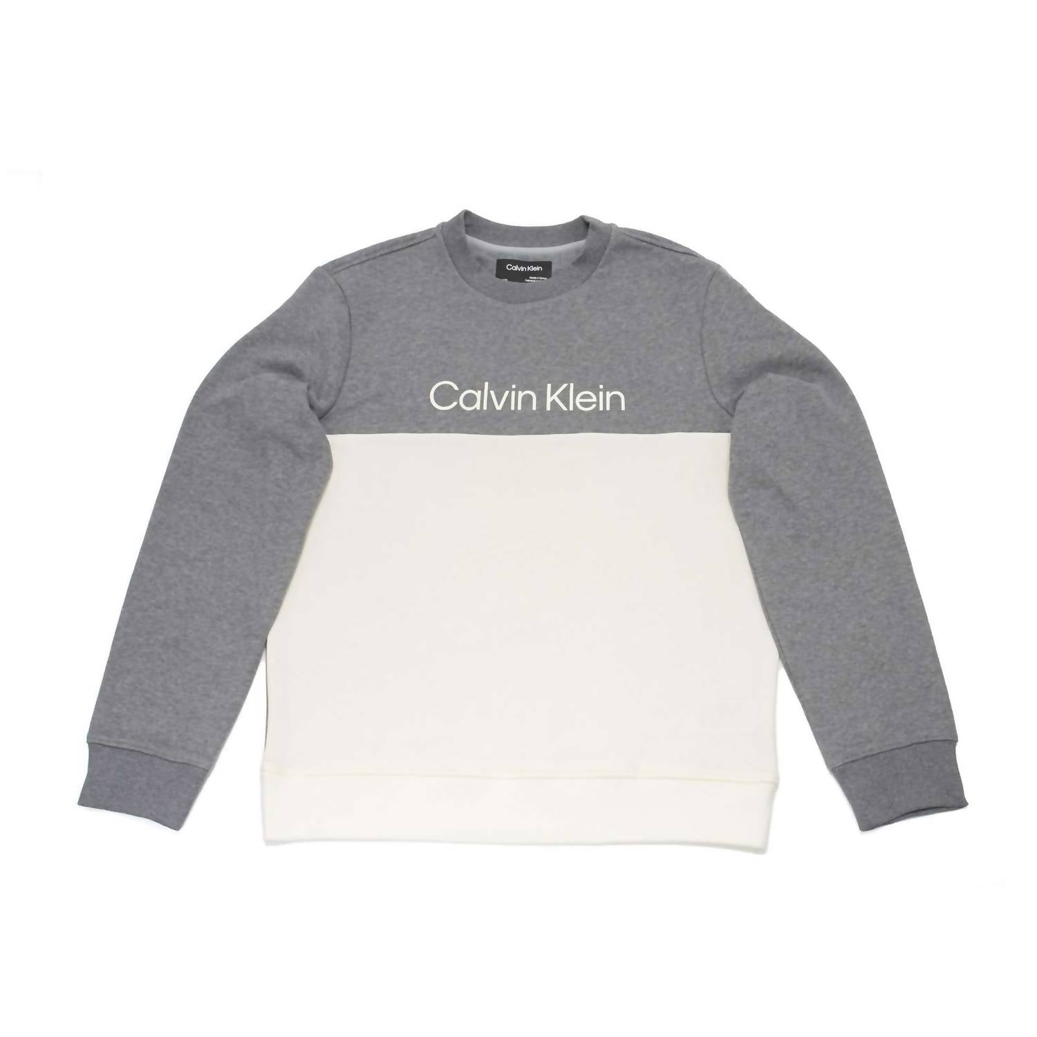 Buzo de hombre con cuello redondo color gris