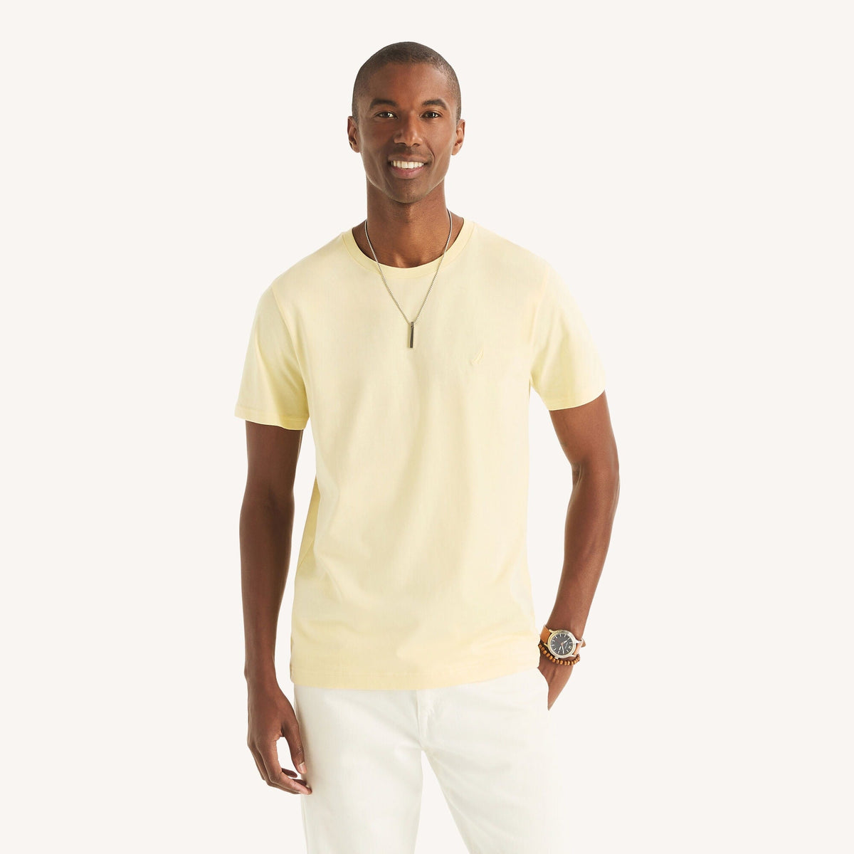 Camiseta de hombre con cuello redondo