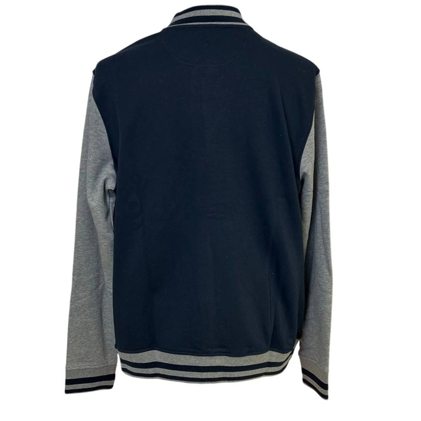 Chaqueta color azul marino y gris