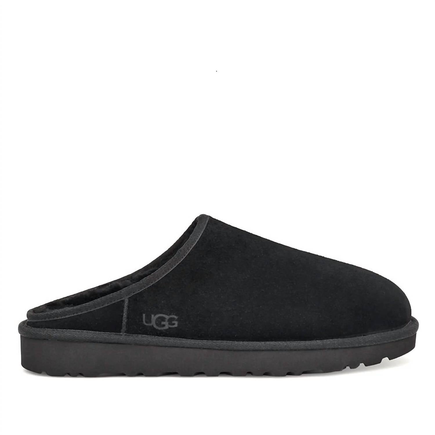 Pantuflas de hombre sin cordones color negro