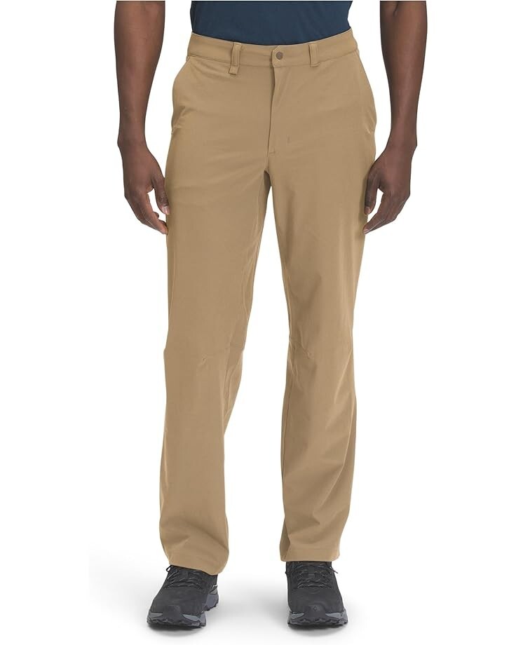 Pantalón de hombre de corte recto color café