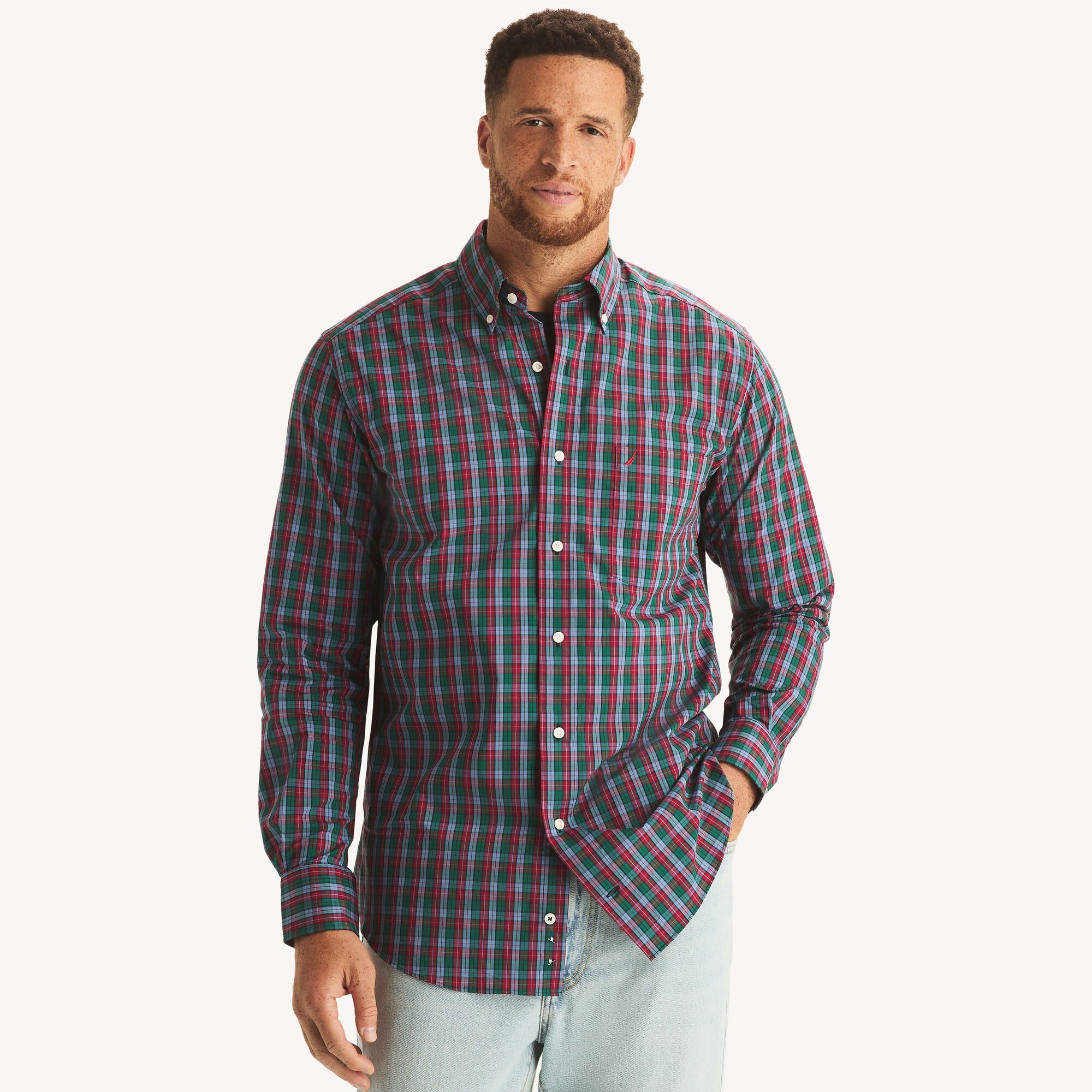 Camisa de hombre a cuadros