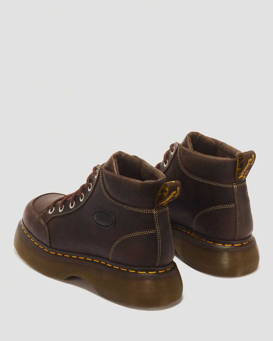 Botas de cuero con cordones