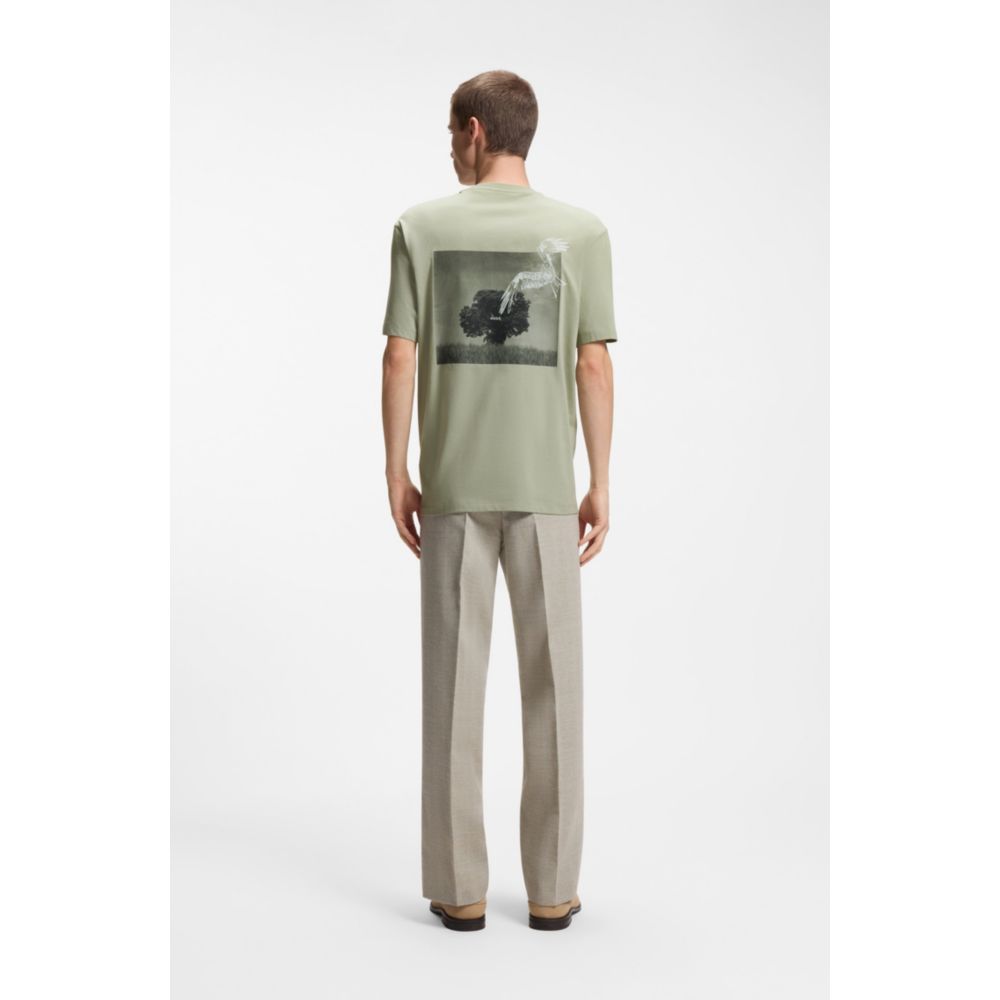 Camiseta de algodón con estampado