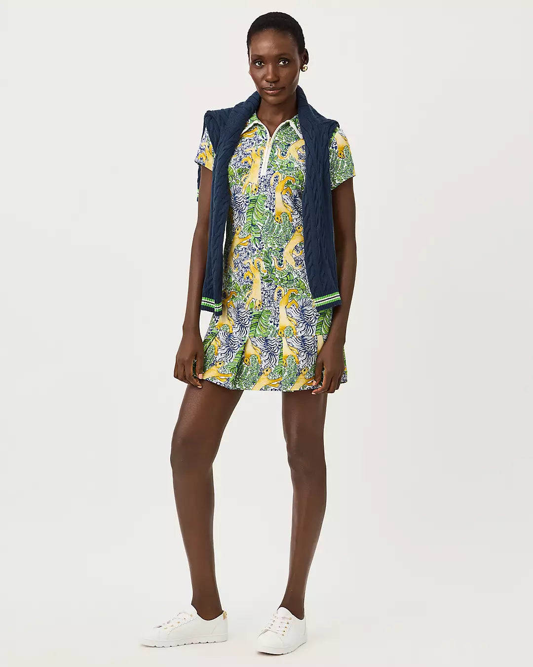Vestido con pliegues