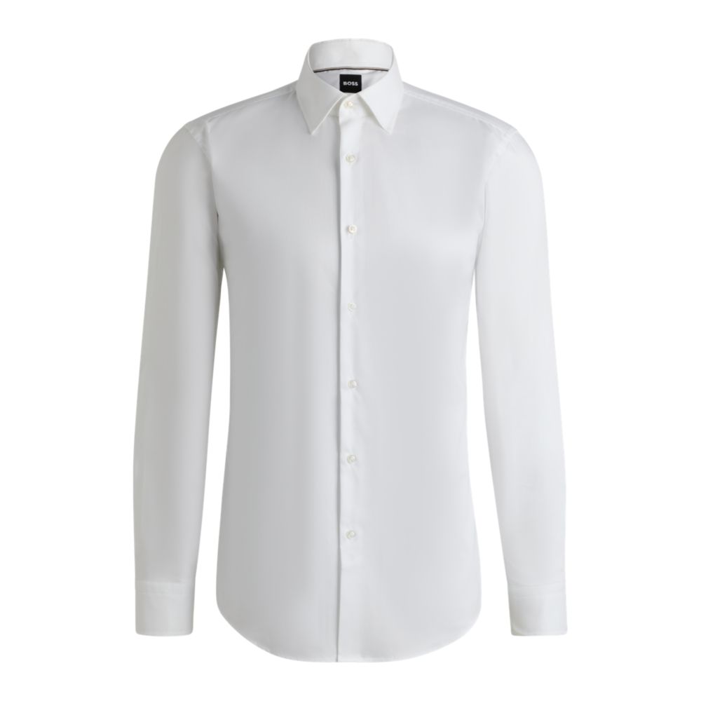 Camisa de algodón de corte ajustado