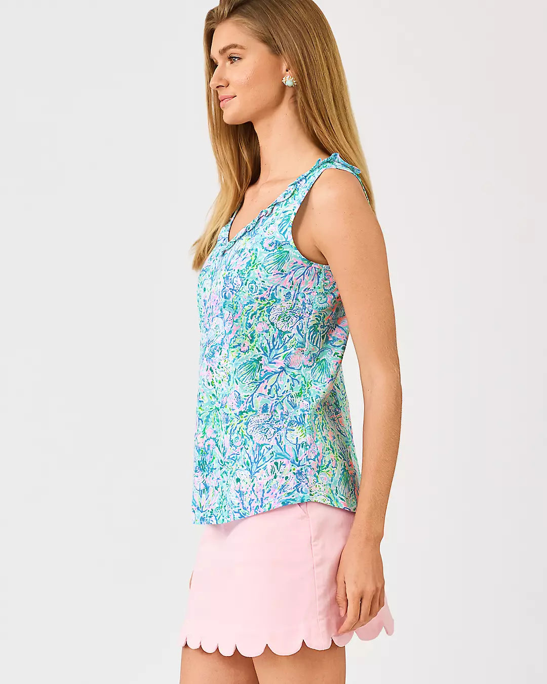 Camiseta sin mangas con boleros