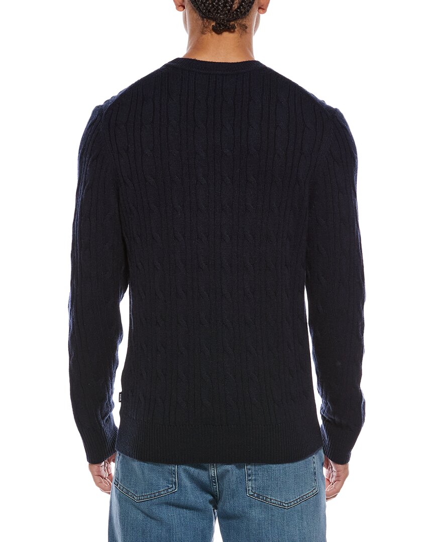 BOSS Hugo Boss Hetico Suéter Cuello Redondo Mezcla de Lana y Cachemir