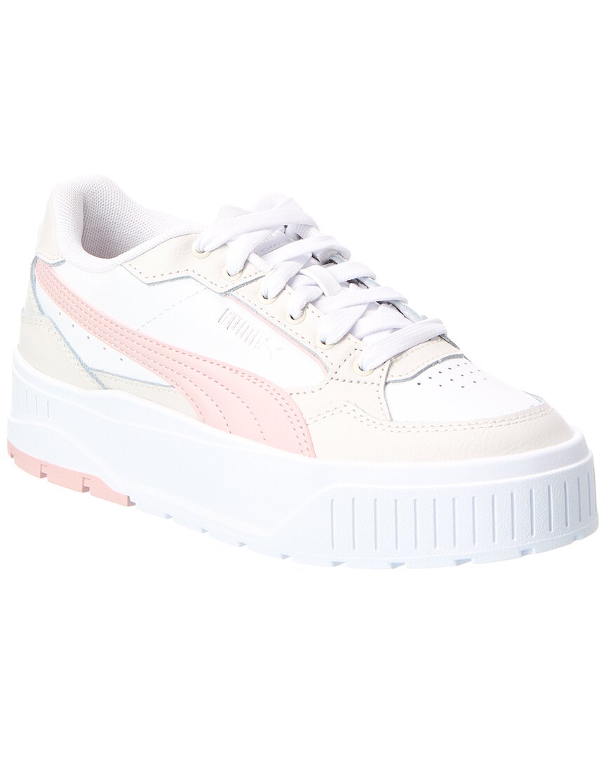 Tenis de cuero con plataforma