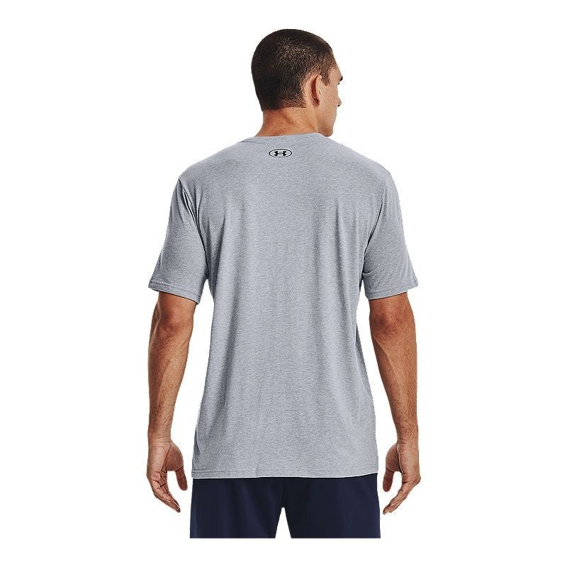 Camiseta de hombre de mezcla de algodón color gris