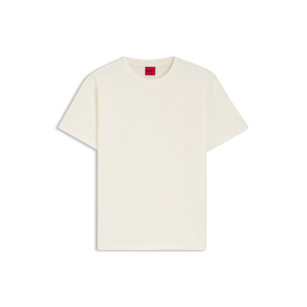 Camiseta de algodón con bordado