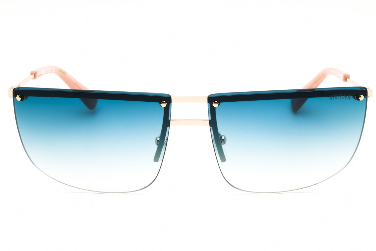 Gafas color azul y dorado